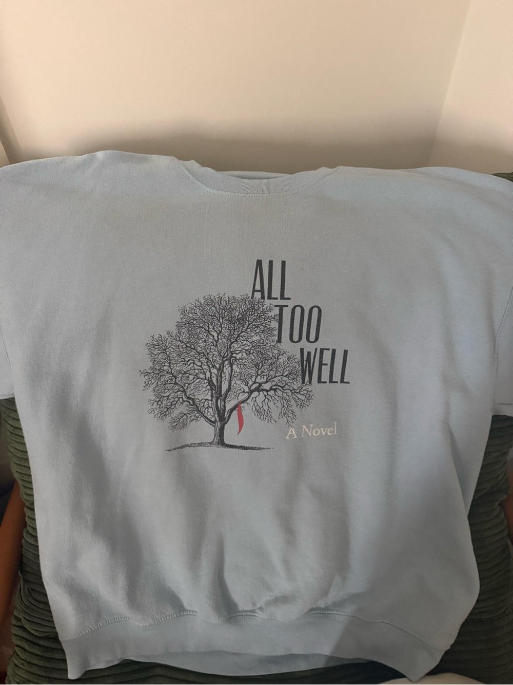 Taylor Swift Light Blue All too Well Sweatshirt
